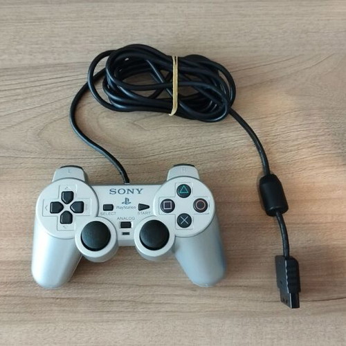 PS2 Silver Controller used for repair or parts