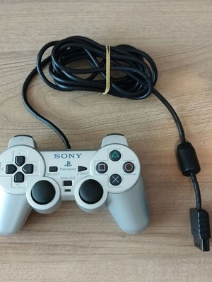 PS2 Silver Controller used for repair or parts