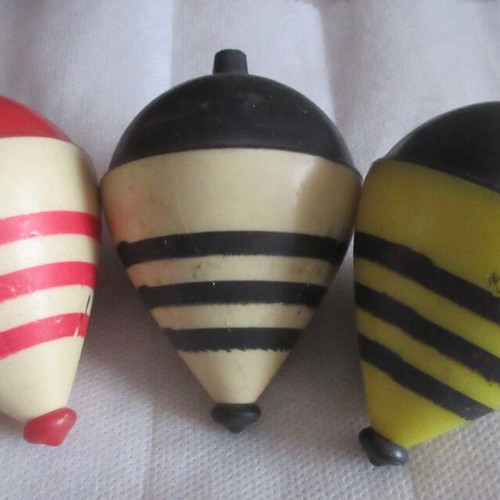 Plastic spinning tops 70 new with AEK, PAOK, Olympiakos