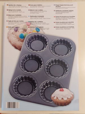 Nonstick baking tin for 6 tartlets new