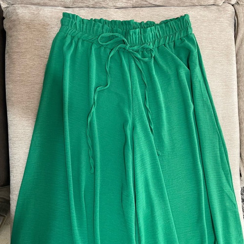 Plus size Shein pants green, new, high waist