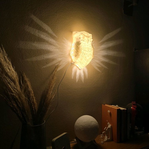 3d printed Wall lamp owl