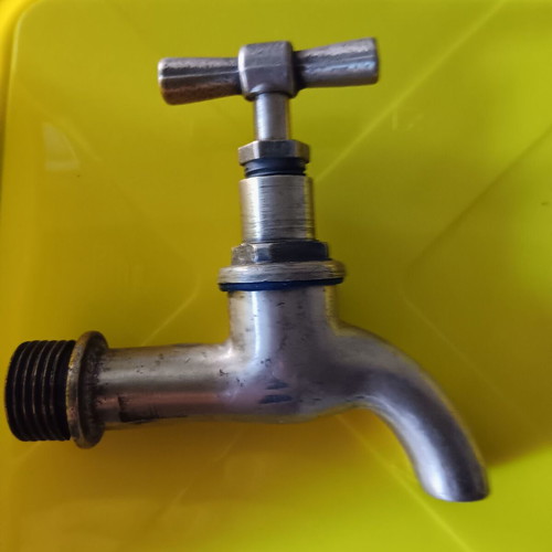 Collectible brass water taps used, set of 5 pieces