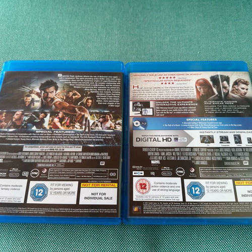 Wolverine 2 movies Blu-Ray with English subtitles, like new