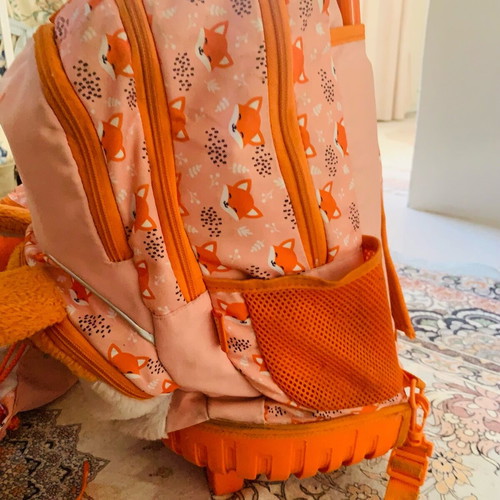 Primary school trolley bag set used with two pencil cases and small bags