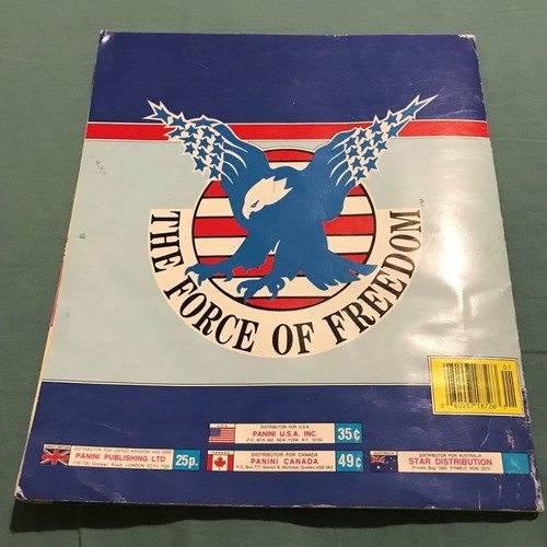 Rambo Panini sticker album used from 1986