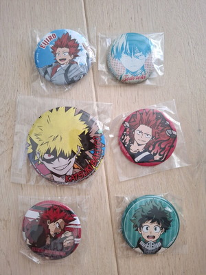 Κονκάρδες My Hero Academia καινούριες, Kirishima, Bakougo, Todoroki, Midoriya