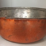 Old copper pot used