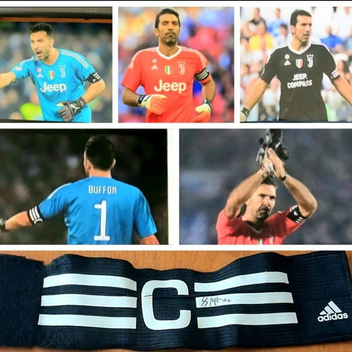 Gianluigi Buffon Adidas captain armband with autograph like new
