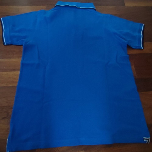Frankie Denim Polo Shirt Medium like new, blue