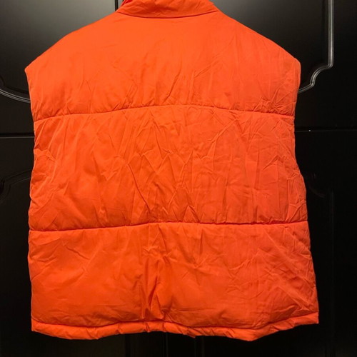 Zara sleeveless jacket used, orange padded