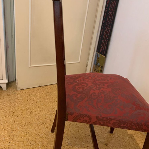 Καρέκλες art deco μεταχειρισμένες, σετ 2, ξύλινες μαόνι