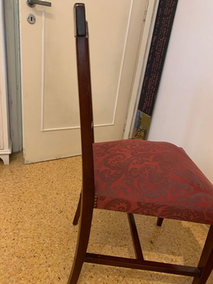Καρέκλες art deco μεταχειρισμένες, σετ 2, ξύλινες μαόνι
