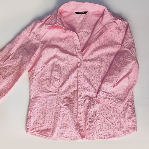 Eterna Pink Piqué Shirt like new, size M, 100% cotton