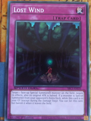Lost Wind Normal Trap κάρτα σαν καινούργια για Yu-Gi-Oh! Speed Duel