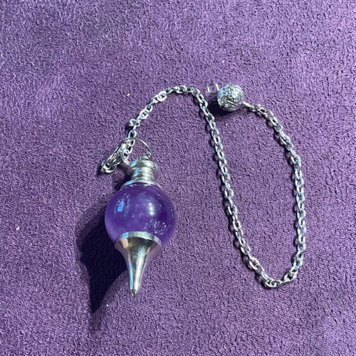 Amethyst authentic stone pendulum
