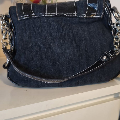Guess shoulder and crossbody bag used, black and blue denim