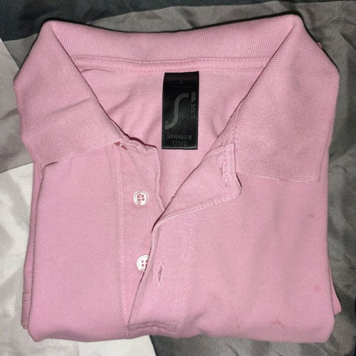 Sol's short sleeve polo shirt used, pink, size S/L