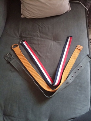 Children's belts used, pack of 3, multicolored, size 70