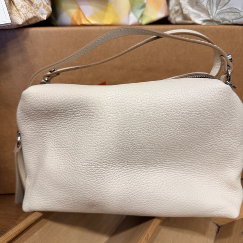 Gianni Chiarini white leather handbag new
