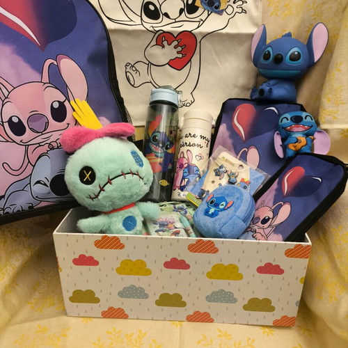 Disney Stitch and Scrump gift set with plush toys and accessories, new
