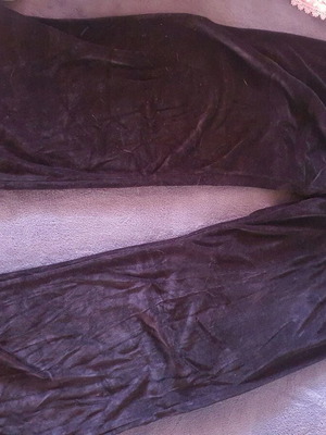 Velvet tracksuit used, size 2 (XXL), black by First