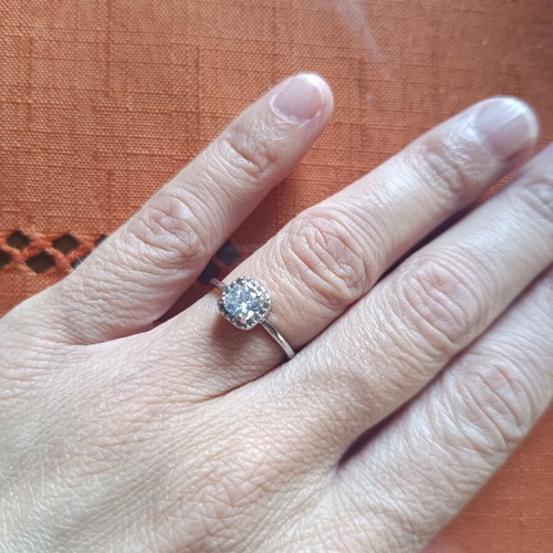 Monopetro ring like new, silver