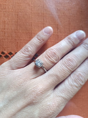 Monopetro ring like new, silver