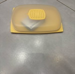 Tupperware low cheese container with filter