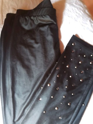Gaudi leggings new, black with decorative details