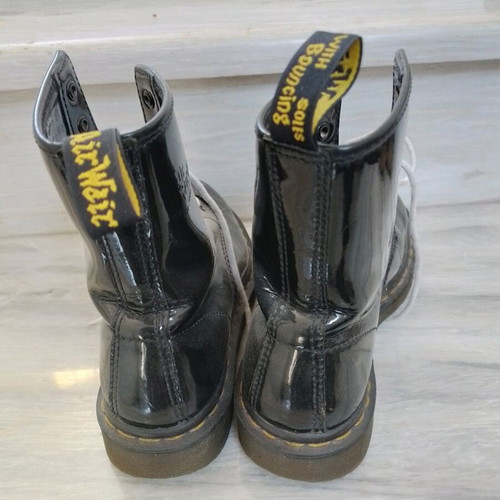 Dr. Martens boots used, no37, black patent leather