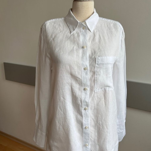 Marc O'Polo pure linen white shirt like new, sizes 36-40