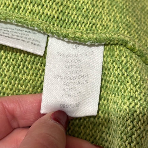 Ulla Popken cardigan used, spring, with hood and pockets, green, size 9XL