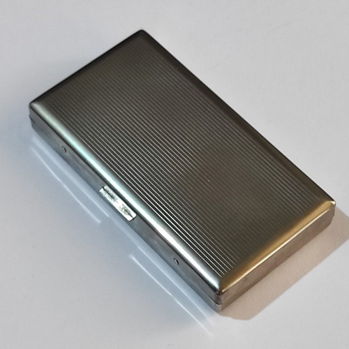 Tsubota Pearl used metal cigar case King Size 100mm