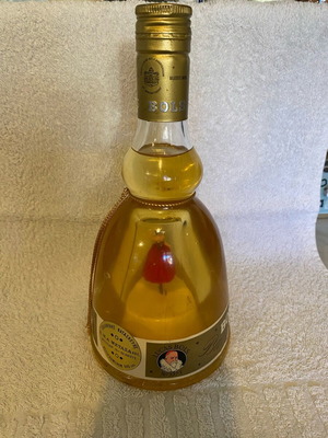 BOLS vintage liqueur bottle with music box like new
