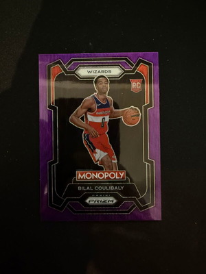Bilal Coulibaly 2023-24 Panini Prizm Monopoly Purple Wave Prizm Washington new