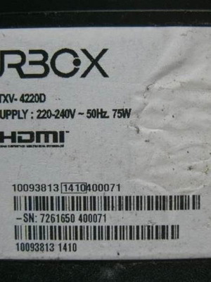 Turbo X 42” πλακέτες μεταχειρισμένες για μοντέλο TXV 4220D