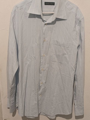 Oxford Company men's striped shirt turquoise L like new