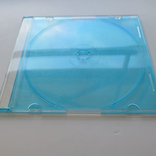 CD/DVD slim case single turquoise new