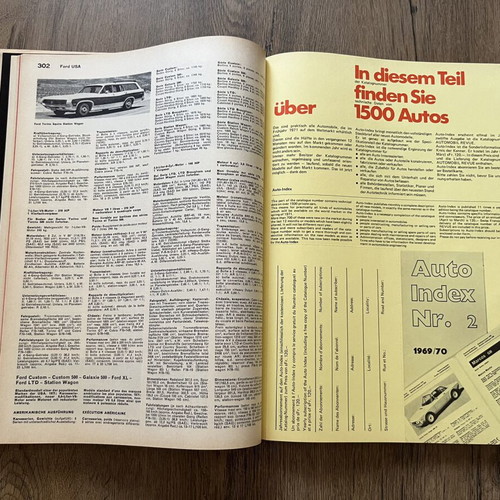 Revue Automobile 1971 book like new, French