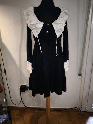 VIVA Boutique Couture dress used, black with white details, size M