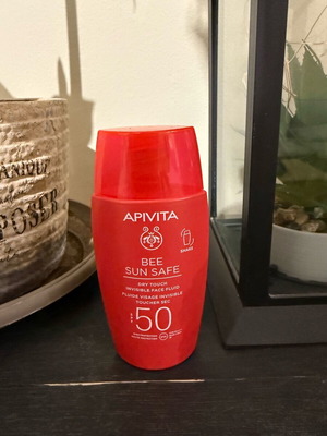 Apivita Bee Sun Safe Dry Touch Invisible Face Fluid Spf50 50ml new