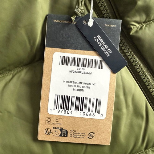 The North Face Hydrenalite Down Jacket new, men's size M, green