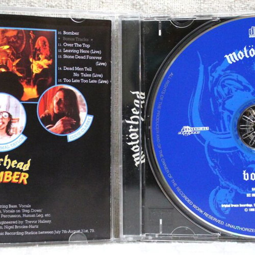 Motörhead Bomber CD album reissue remastered like new