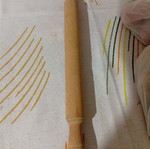 Wooden rolling pin used