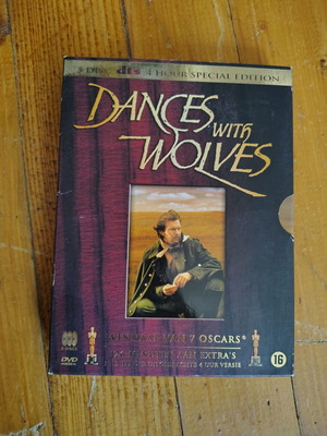 Dances with Wolves 3 δίσκων ειδική έκδοση DVD μεταχειρισμένο, ολλανδικοί υπότιτλοι, αγγλικό ηχητικό