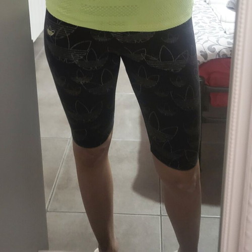 Adidas black cycling shorts no xsmall like new with Converse medium sweatshirt gift