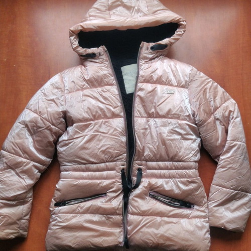 Thick jacket for girl used, pink, Evita size 8 years