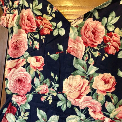 Summer dress like new, blue multicolor, sizes S and M