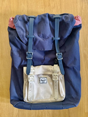 Herschel blue medium backpack 17L used